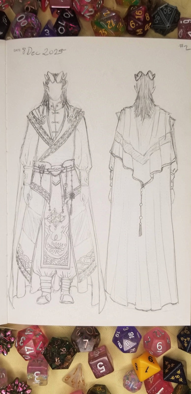 Fantasy Menswear Design Sketch  - DEPOSIT ONLY